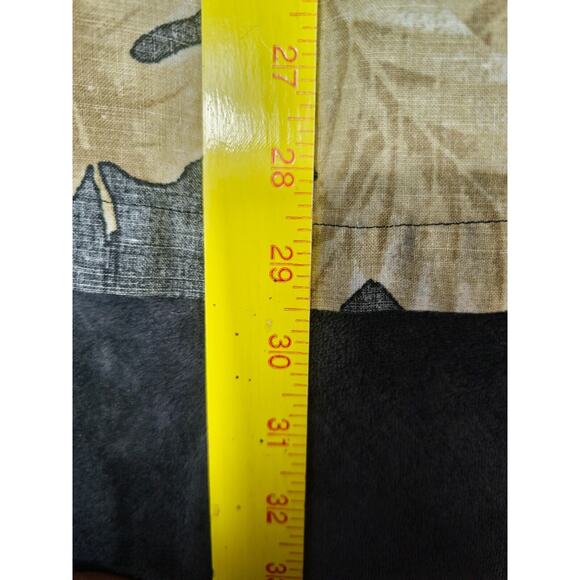 Panama Jack Hawaiian Button Up Shirt Mens M Gray Floral Short Sleeve - Picture 5 of 6